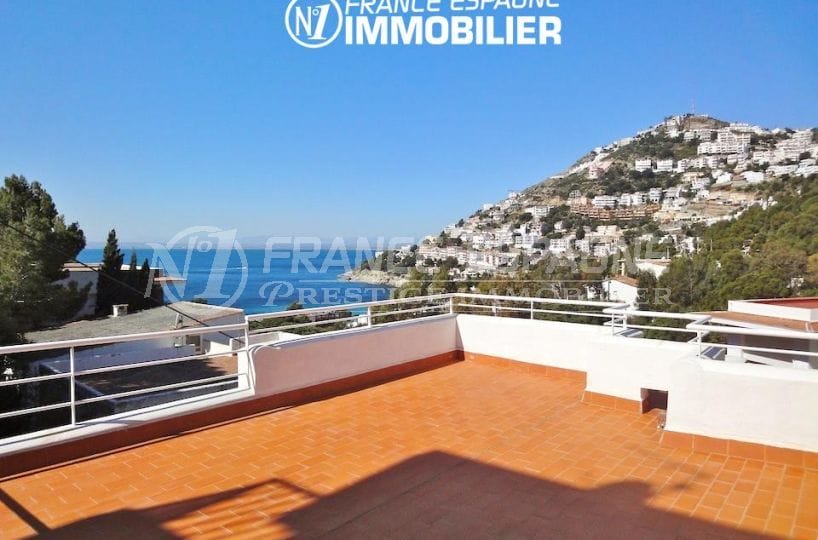 immo roses: villa à canyelles magnifique vue mer avec garage