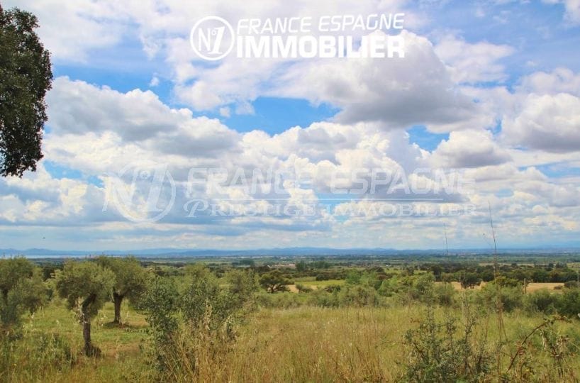agence immobilière costa brava: terrain constructible de 1643 m² à palau proche roses, vue mer
