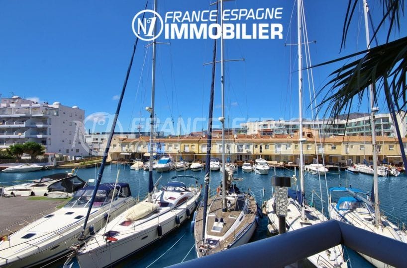 immobilier costa brava, appartement a vendre rosas, vue canal