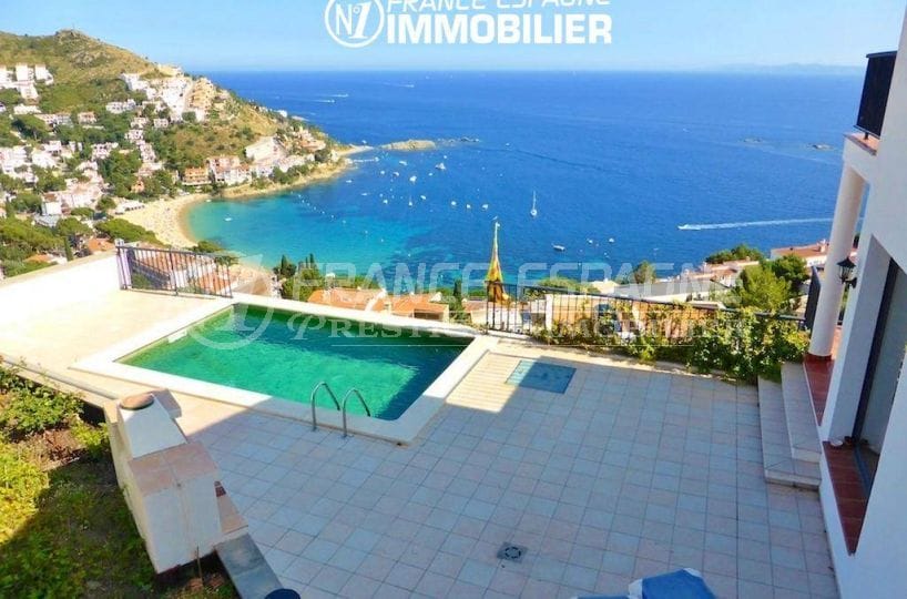 almadrava roses - vente immobiliere espagne - villa standing 241 m², superbe vue mer