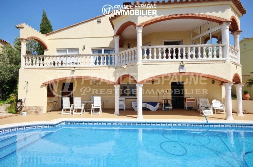 agence immobiliere rosas santa margarita, vend villa ref.730, vue mer & piscine privée