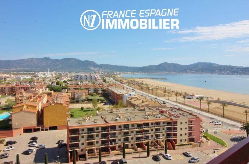 EMPURIABRAVA- Petit prix : appartement vue mer proche plage - vue de la terrasse