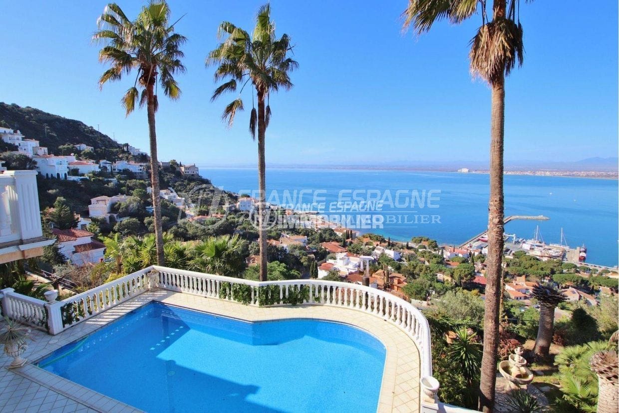 maison a vendre rosas: ref.3614, avec sa vue panoramique sur la baie, piscine et garage