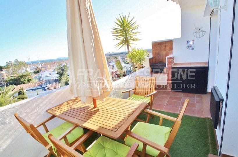 appartement Santa Margarita grande terrasse vue canal