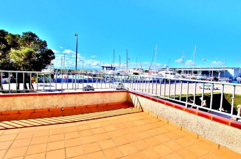 appartement santa margarita, roses, ref.3637, terrasse vue canal, piscine communautaire