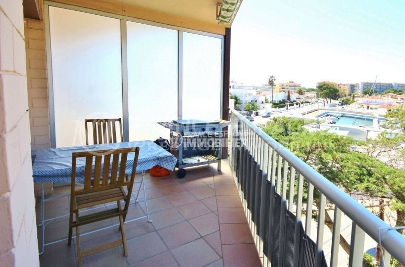 agence immobiliere rosas santa margarita: appartement 65 m² avec terrasse vue canal