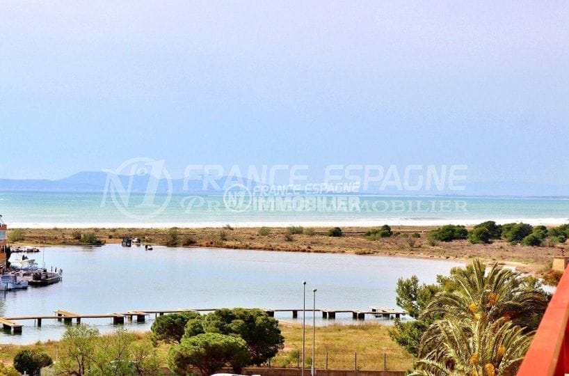 appartements a vendre a rosas, vue mer, canal & parc naturel