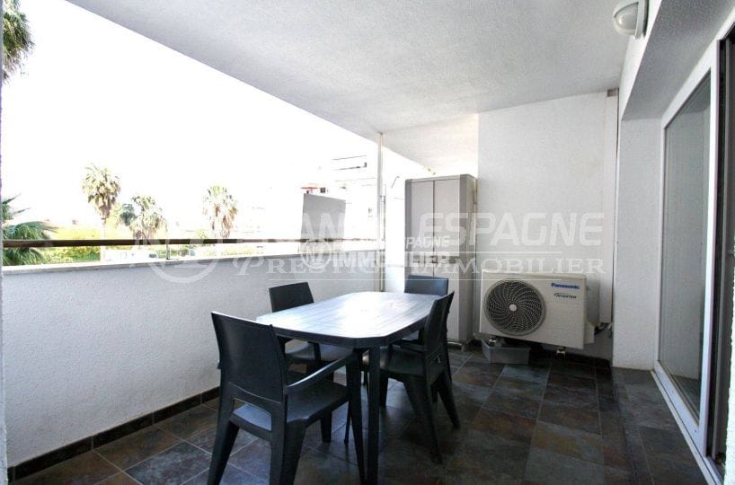 immo center rosas - appartement santa margarida, belle terrasse
