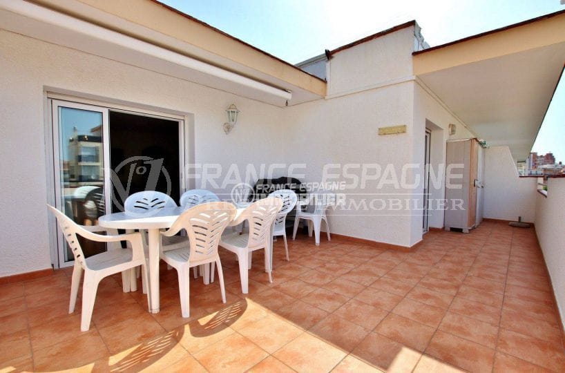 appartements a vendre costa brava: Ã santa margarida, atico, grande terrasse