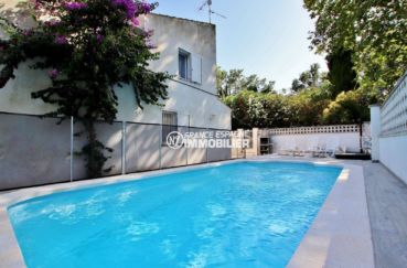 immobilier costa brava: villa à vendre 3 chambres 88 m² avec piscine et barbecue