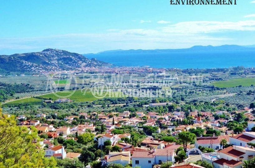 Villa vue imprenable baie de roses