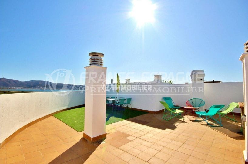 Terrasse solarium vue mer Empuriabrava