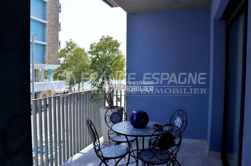 immobilier costa brava: appartement ref.3768, terrasse vue mer lateral