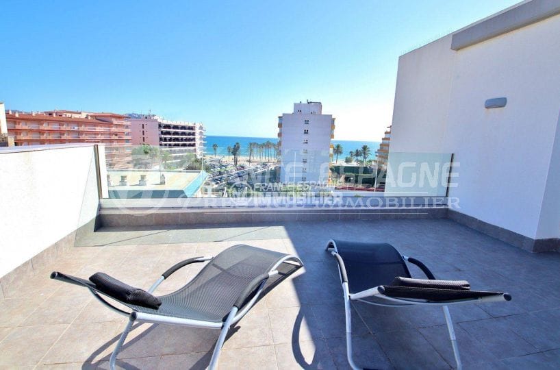 Terrasse solarium vue mer Santa Margarida