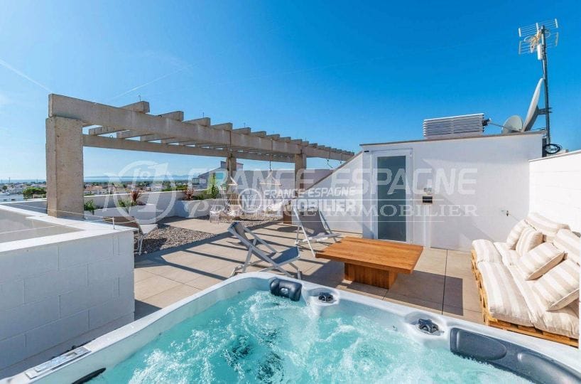 immo costa brava: appartement ref.3805, atico santa margarida terrasse solarium