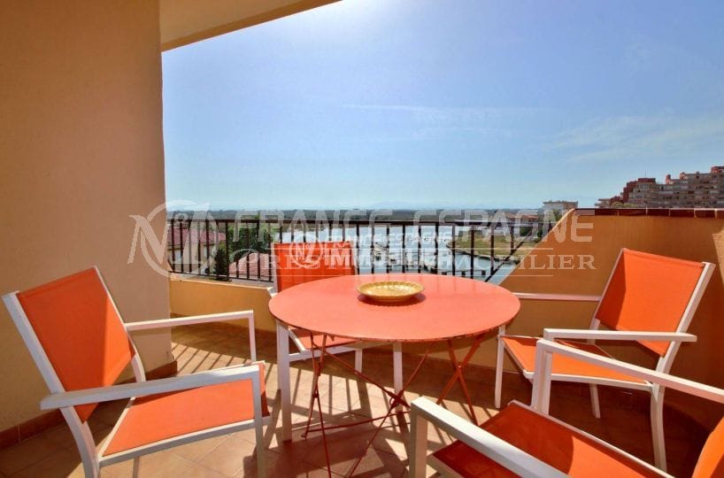 Appartement Santa Margarida, terrasse vue marina