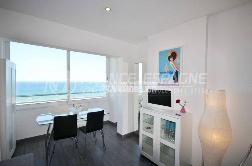 immobilier ampuriabrava: studio ref.3772, belle vue mer, proche plage