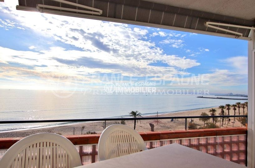 appartement santa margarida, terrasse vue mer