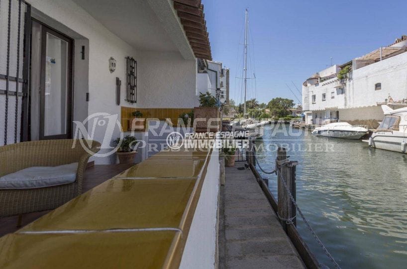 immobilier ampuriabrava: villa ref.3830, amarre 7 m sur le canal