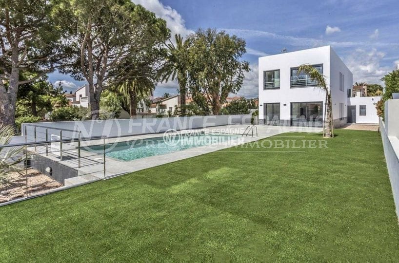 agences immobilieres empuriabrava: villa contemporaine 140 m² ref.3825, terrain de 540 m²
