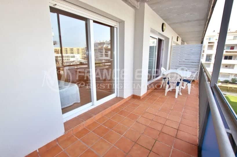 vente appartement rosas, ref.3862, terrasse 11 m² pettie vue canal, piscine