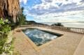 roses espagne: villa 285 m², aperçu de la piscine de 12 m x 5 m avec vue sur la mer