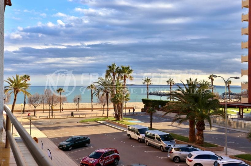 vente appartement rosas, studio 33 m² dans résidence front de mer avec piscine