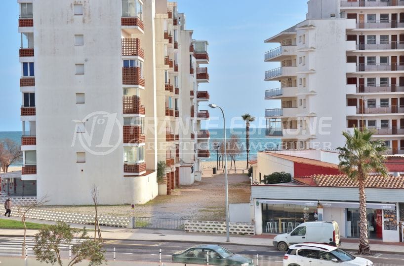 vente appartement rosas, studio 30 m² vue mer dans petite copropriété