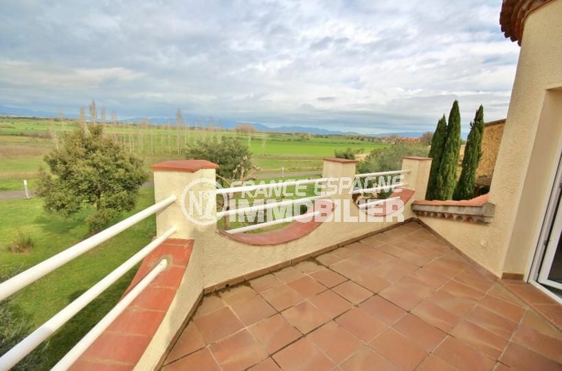vente immobiliere costa brava: villa 143 m², belle vue depuis la terrasse de la chambre 3