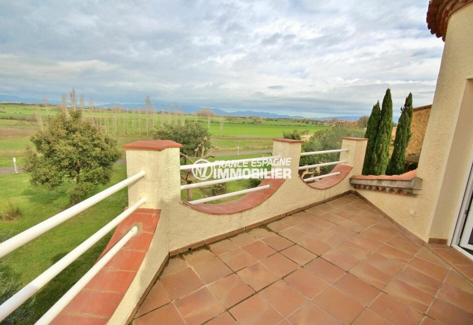vente immobiliere costa brava: villa 143 m², belle vue depuis la terrasse de la chambre 3