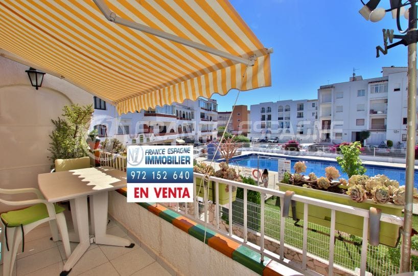 vente appartement empuriabrava, avec piscine et parking privé, proche plage