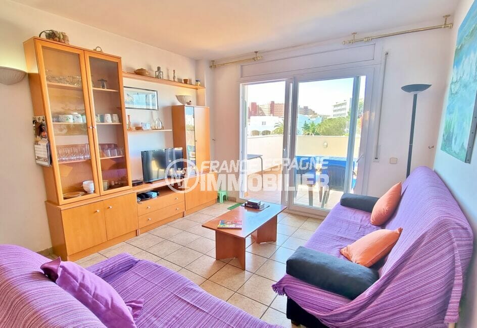 acheter appartement costa brava, 4 pièces 69 m², séjour avec terrasse