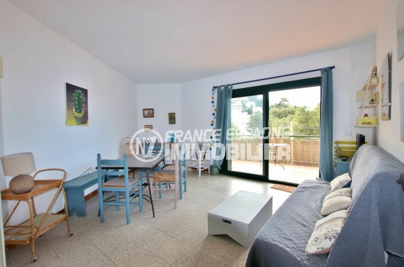 achat appartement rosas, 72 m² avec salon / séjour accès terrasse de 20 m²
