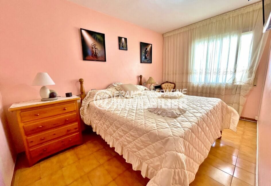 acheter appartement rosas, 3 pièces 60 m² front de mer, chambre 1 lit double