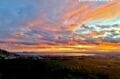 coucher de soleil sur la baie de rosas, une des 30 plus belles d'europe