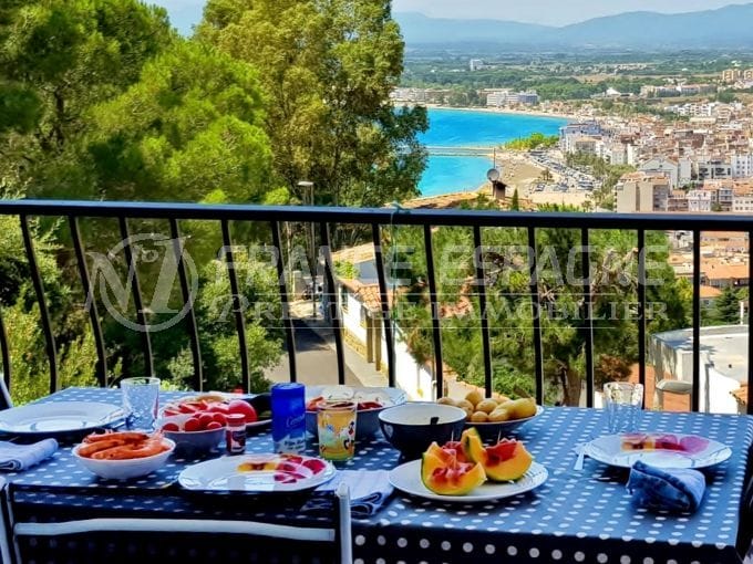 Apartment in Roses with Sea View, 2 Rooms, 53 m², Sea View from Terrace