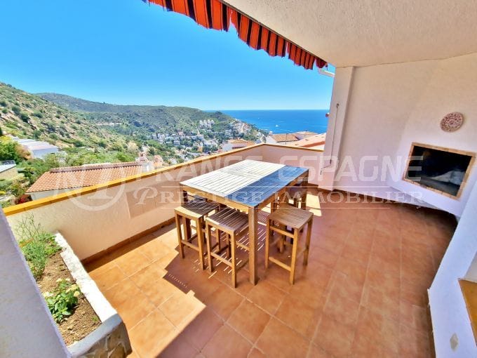villa vista mar rosas 6 habitaciones 215 m², terraza vista mar