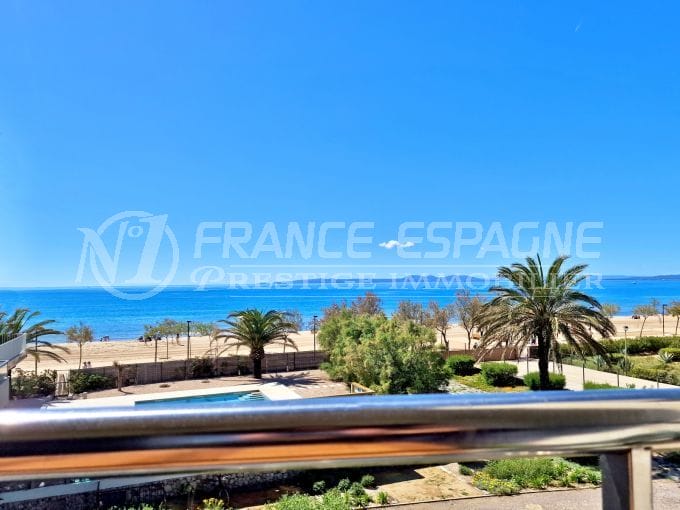 appartement vue mer roses 2 pièces 49 m², vue mer 1er ligne