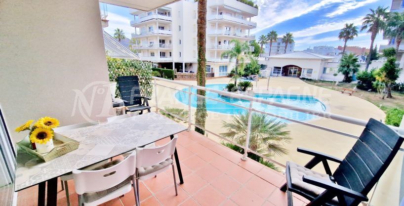 appartement vue piscine roses 3 pièces 67 m², terrasse vue piscine