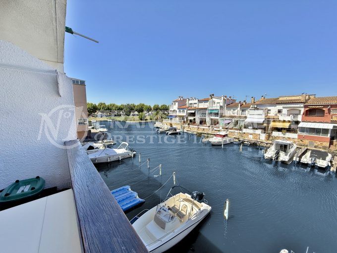 appartement vue canal empuriabrava 2 piéces 33 m², belle vue canal