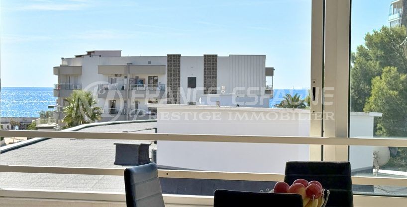 appartement vue mer santa margardia 2 pièces 42 m², vue mer depuis terrasse